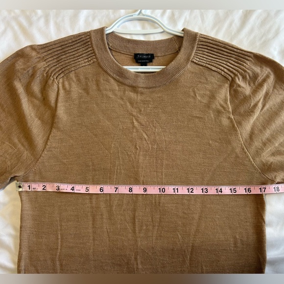 Talbots Merino Wool Pullover Tan Crewneck Sweater - Picture 6 of 6